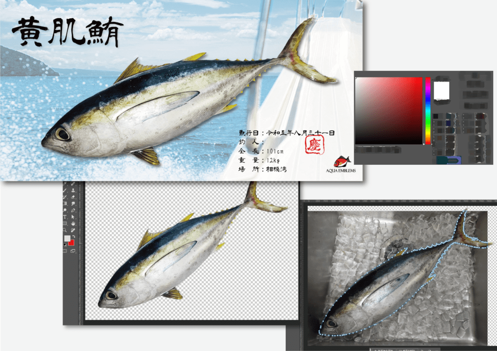デジタル魚拓-データ製作イメージ