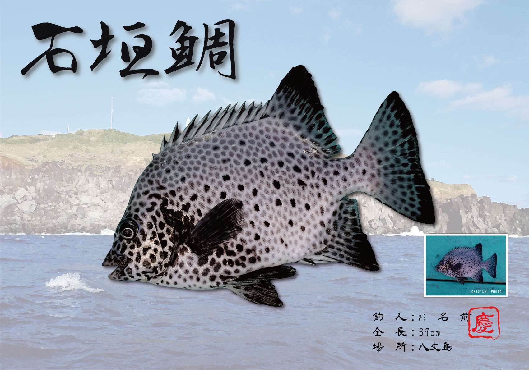 デジタル魚拓-石垣鯛